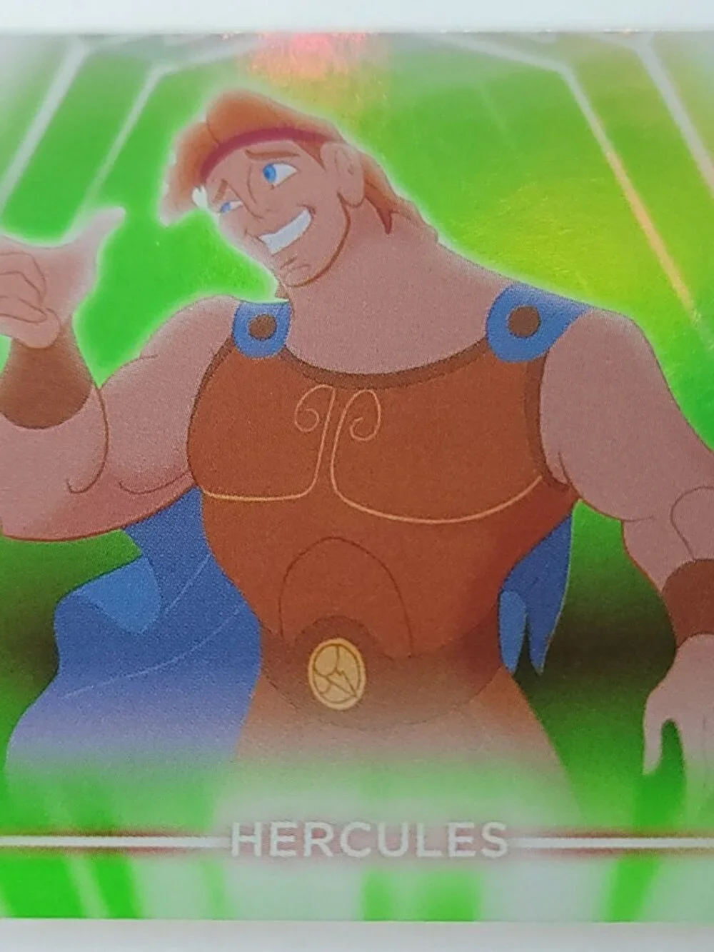 Hercules Topps 2026 Disney Neon Holo Parallel Refractor Limited 120/199 - Picture 3 of 4